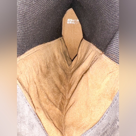 HPπ NWOT Johnston & Murphy Gray Suede and Leather Jade Riding Boots Size 7.5 - Picture 9 of 10